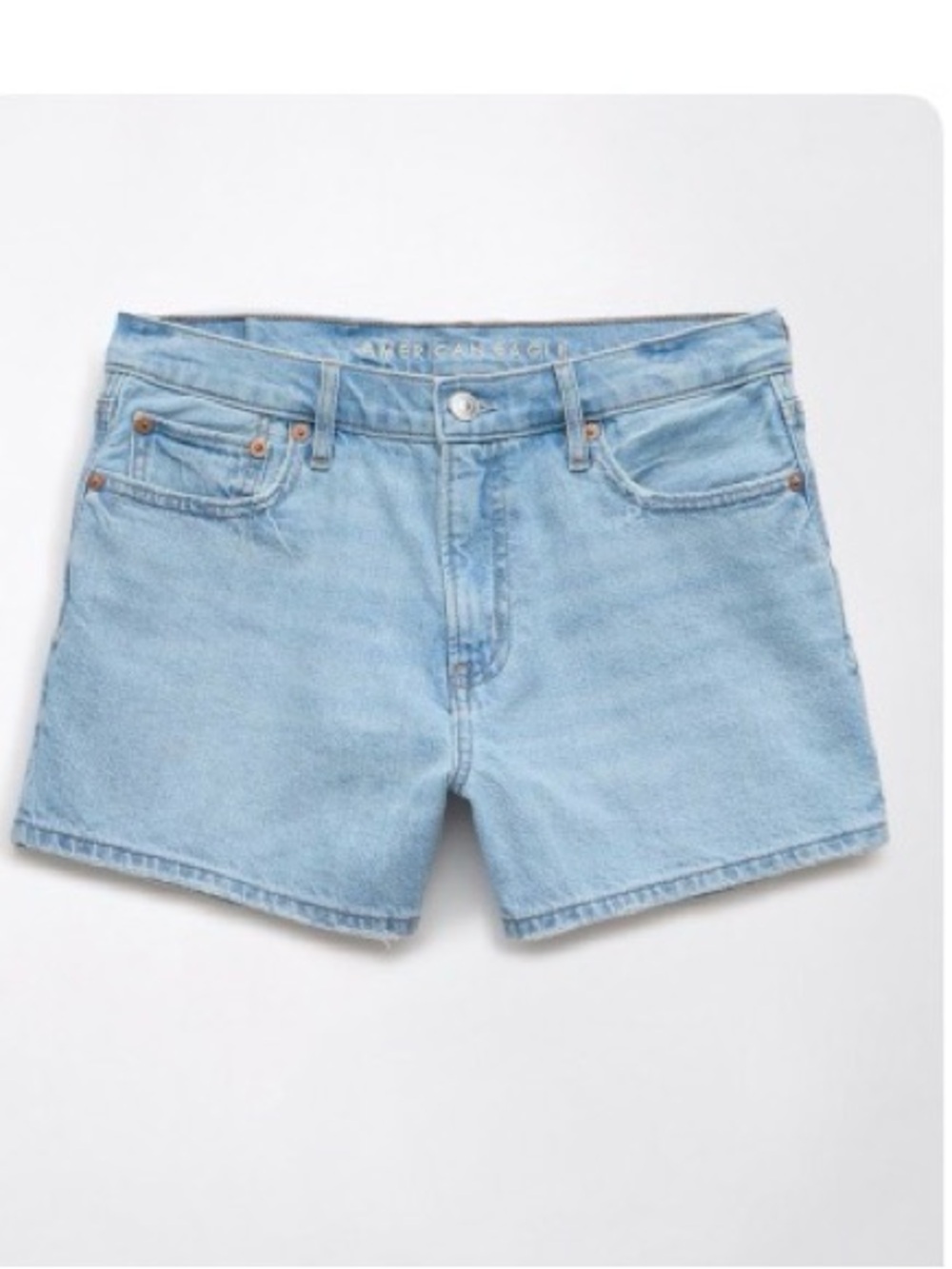 American Eagle Strigid Super High Waisted Denim Short
